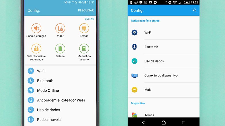 galaxy s7 xperia z2 capacitivos