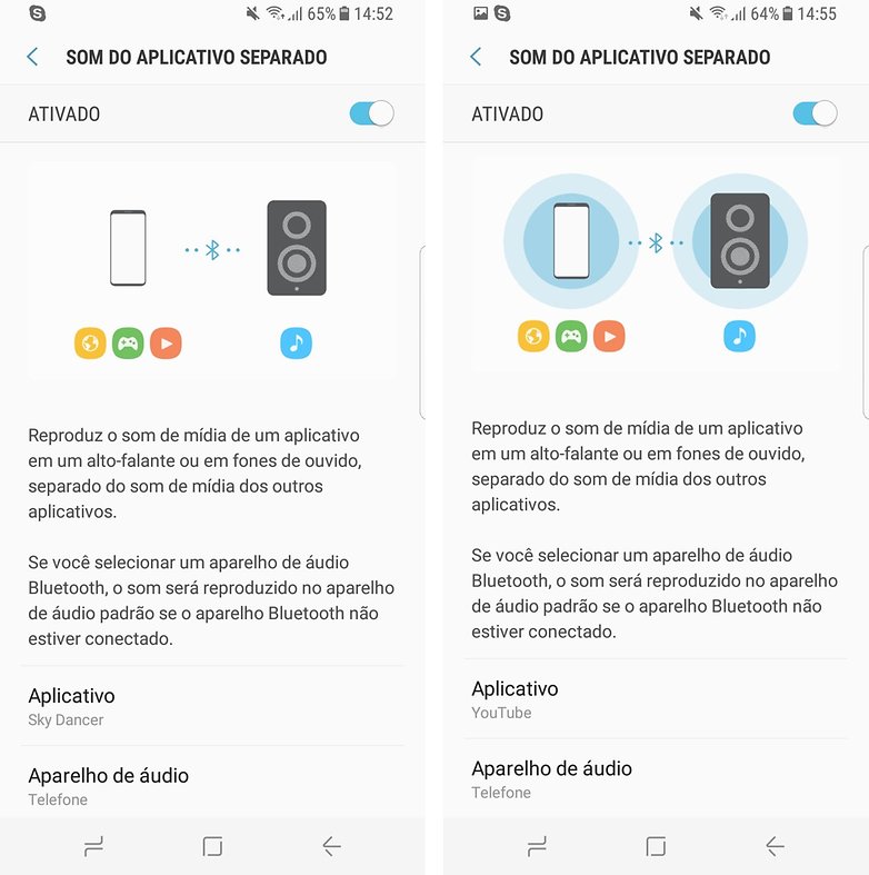 samsung galaxy s8 audio menu