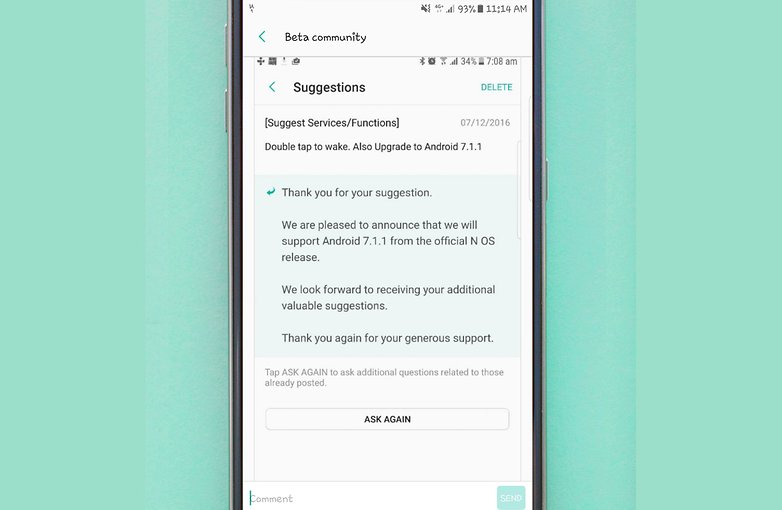 samsung update android 7 1 1