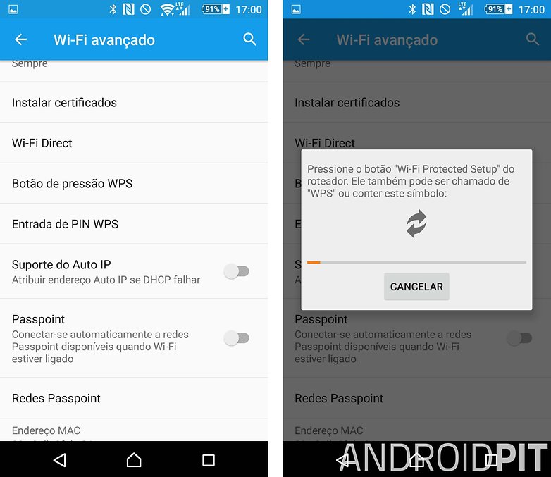 botao pressao wps funcoes android