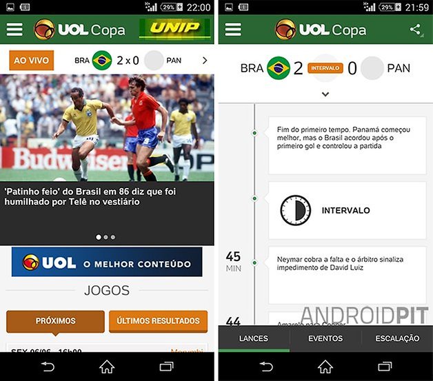 UOL Copa app