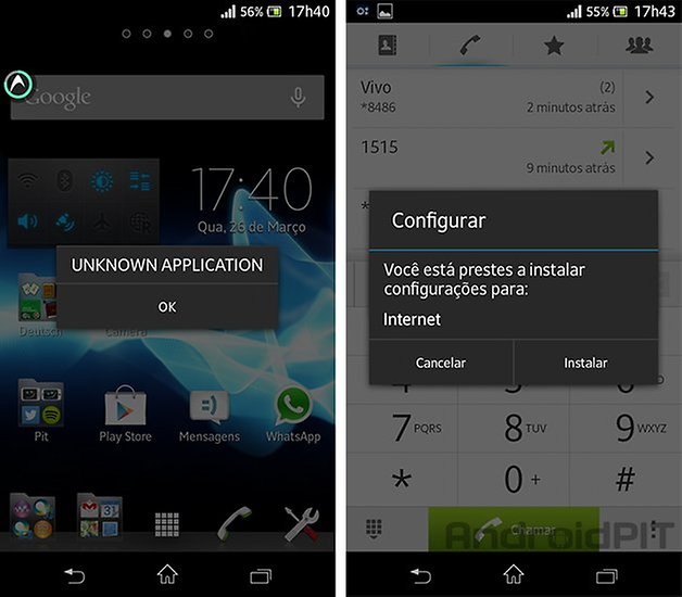 Vivo rs problema internet