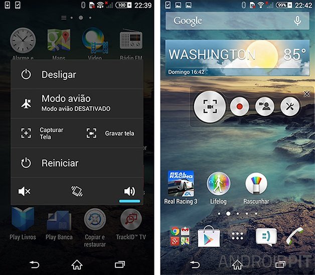 Xperia z3 gravar tela funcao