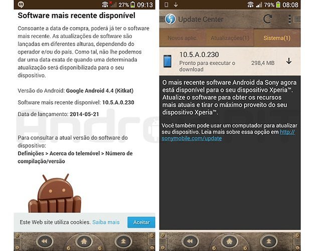 Xperia zq update kitkat