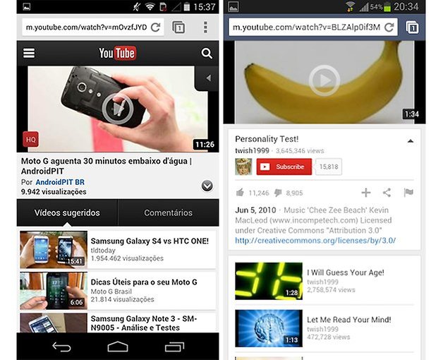 Youtube mobile web version