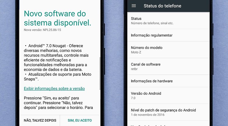 moto z android nougat