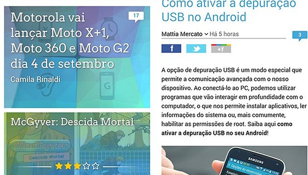 O design do AndroidPIT mudou e otimizamos a sua interação com o conteúdo