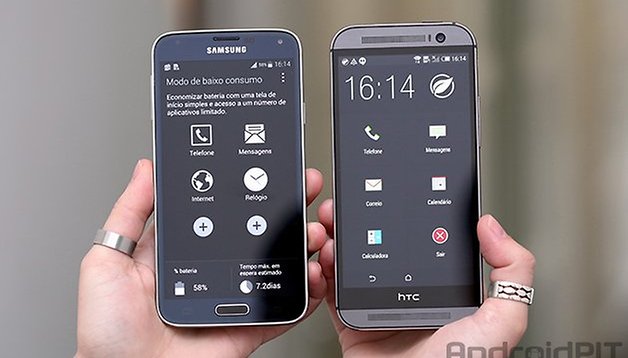 Galaxy S5 vs HTC One M8: Qual possui o melhor modo de economia de energia?