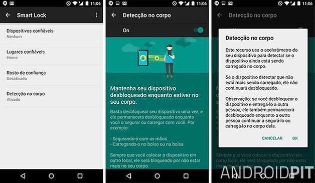 deteccao no corpo android 5 1