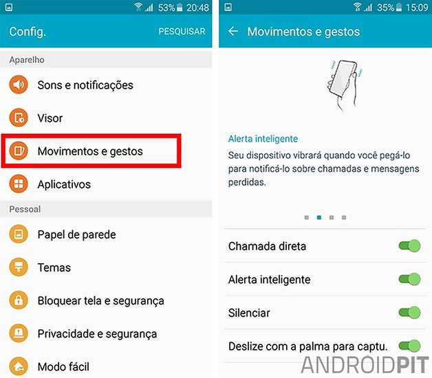galaxy s6 alerta inteligente