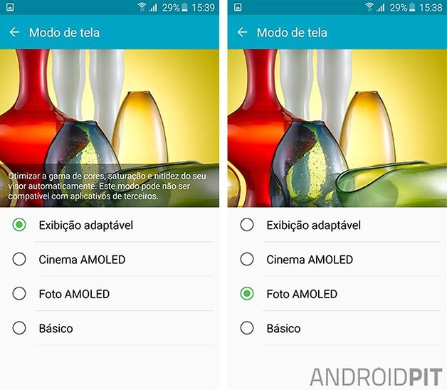 galaxy s6 modo tela dica