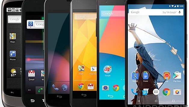 Evolución de la familia Google Nexus
