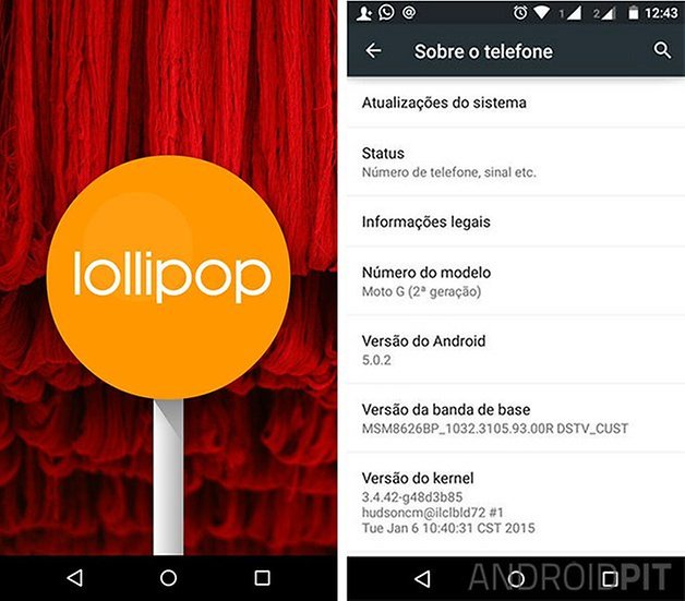 moto g 2014 android lollipop