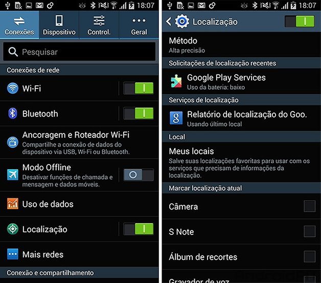 note 3 localizacao kitkat