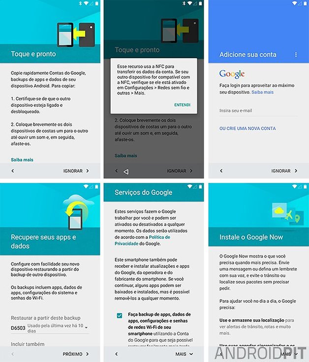 primeiras configuracoes android l