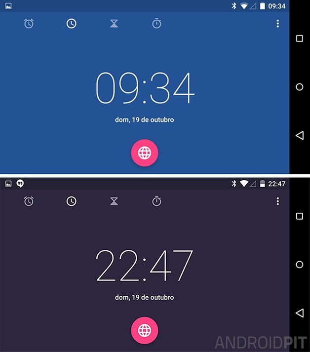 relogio lollipop android