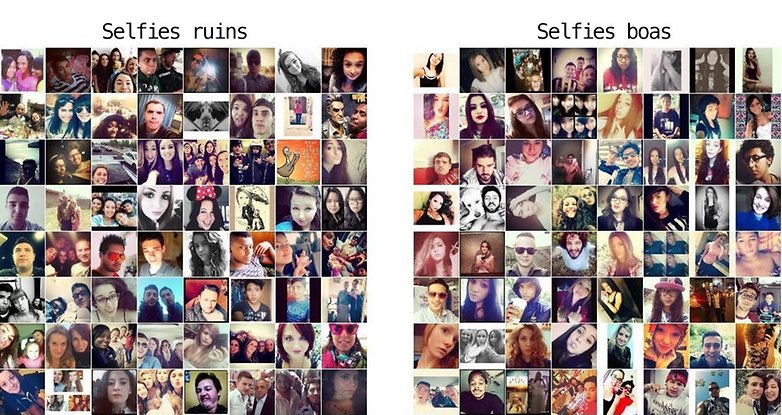 comparacao selfies