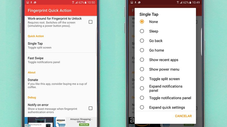 fingerpreint action app