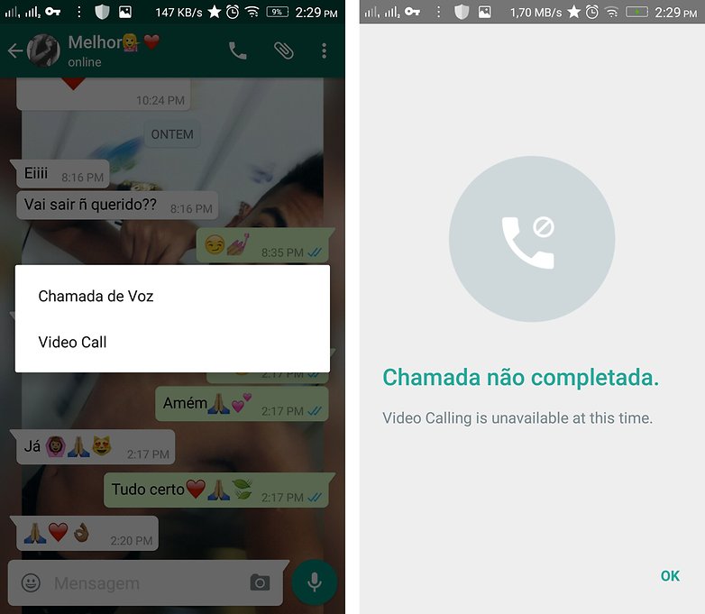 Opção Para Videochamadas Já Aparece Na Versão Beta Do Whatsapp Para Android Androidpit 3382