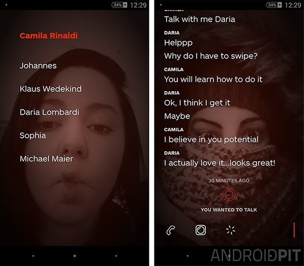 wire app android contatos