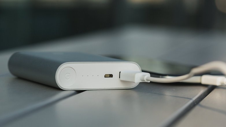Xiaomi power bank 10400 conectado