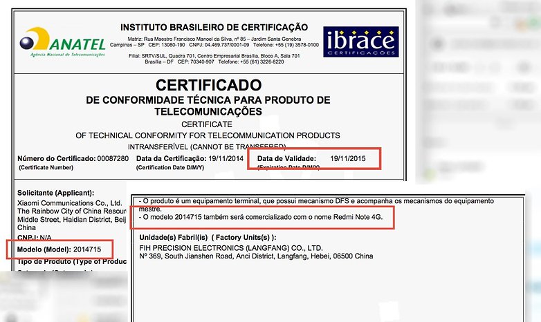 anatel redmi note brasil