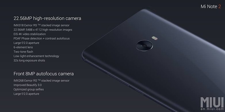 mi note 2 camera
