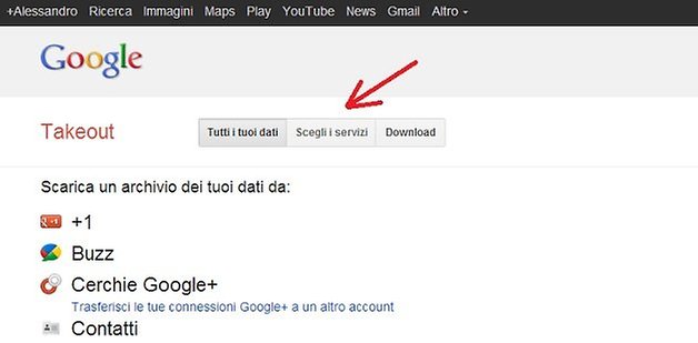 esportare feed google reader