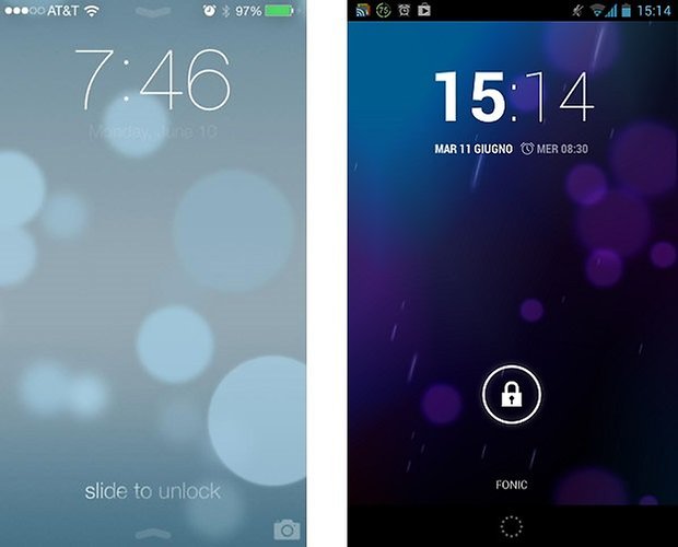 ios android lockscreen