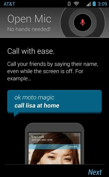 moto x microfono