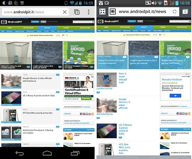 n4 optimus g display