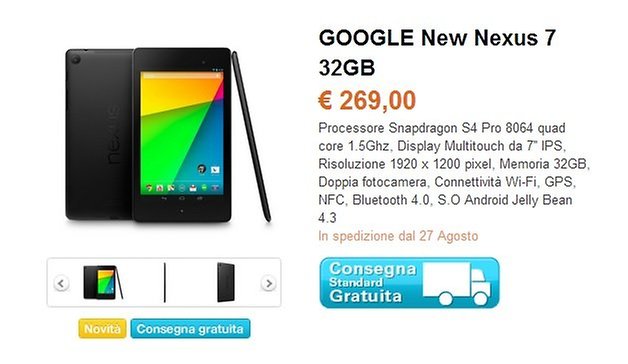 nexus 7 2013 prezzo