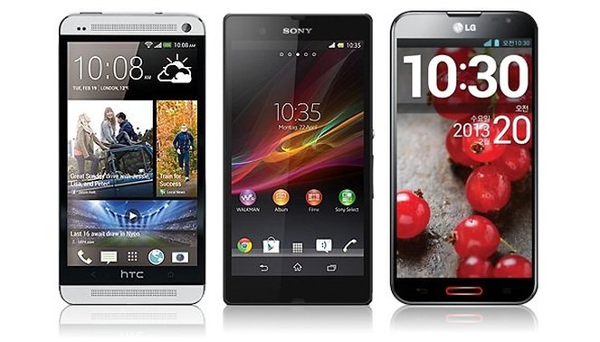 HTC One Vs Xperia Z Vs Optimus G Pro: le specifiche