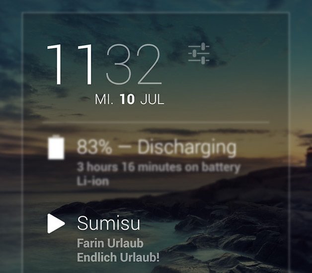 dashclock widget music