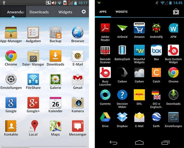 optimus app drawer