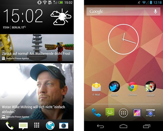 sense android homescreen