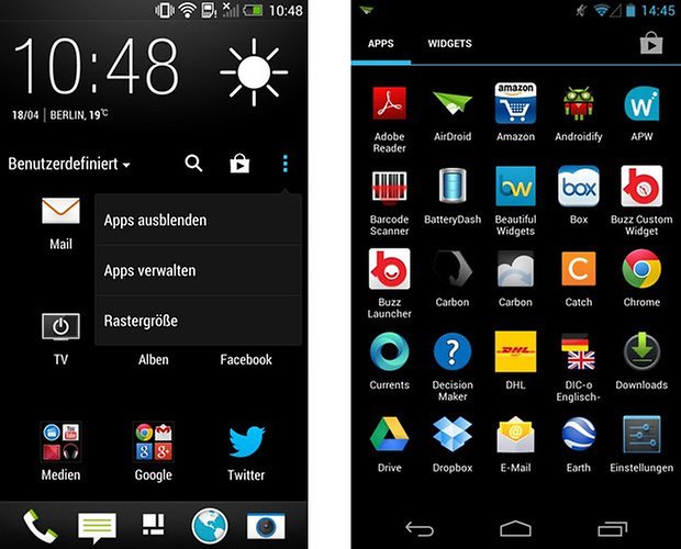 sense app drawer