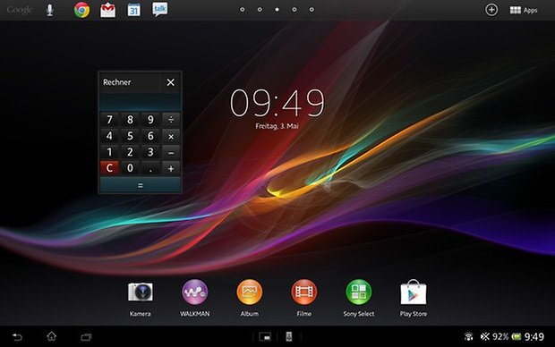 xperia tablet z mini app