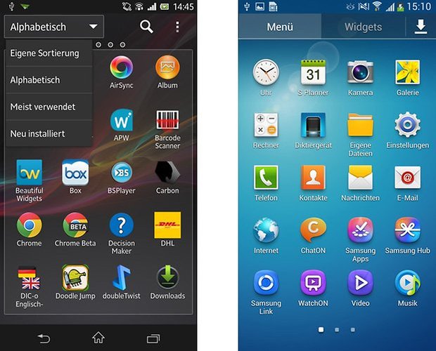sony touchwiz app drawer