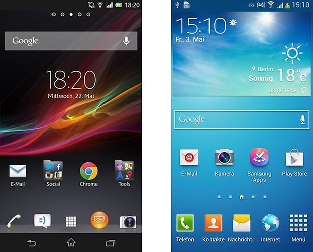 sony touchwiz homescreen