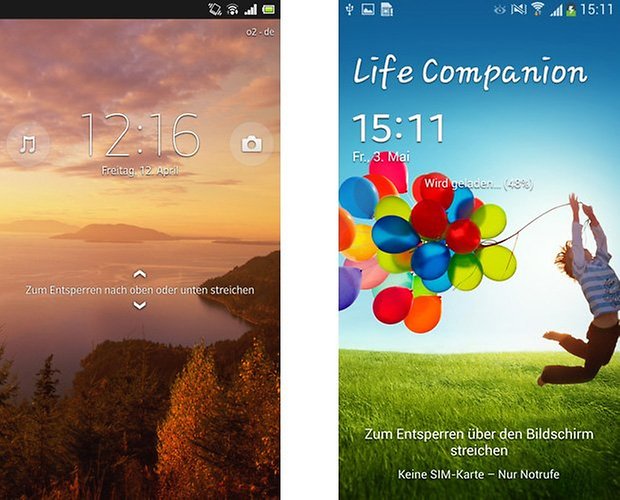 sony touchwiz lockscreen