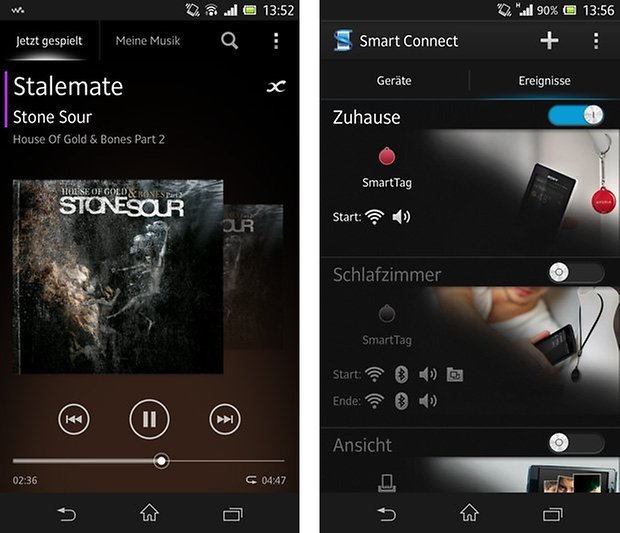 sony android zusatzfunktionen