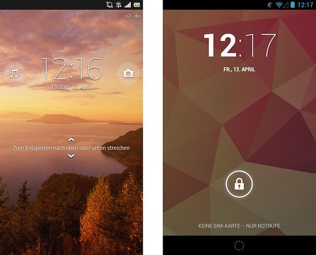 sony android lockscreen