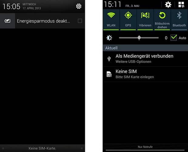 sense touchwiz benachrichtigungen