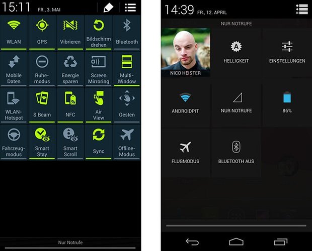 touchwiz android quick settings