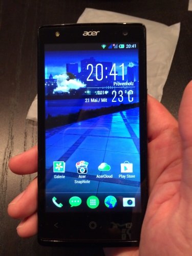 acer liquid e3 plus homescreen