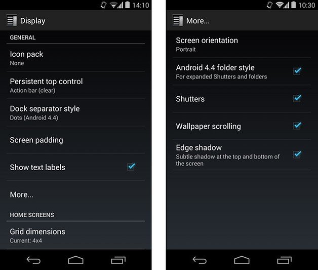 action launcher pro einstellungen