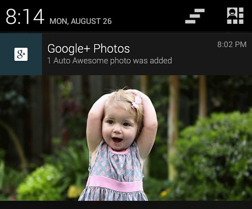 android auto awesome google plus