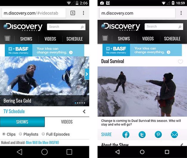 android l neue symbole vergleich