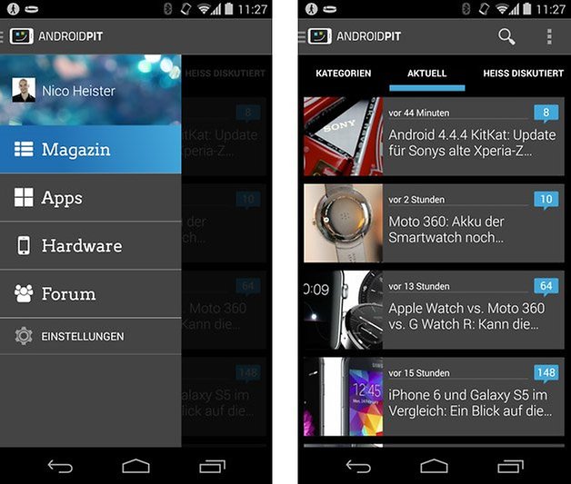 androidpit app dark theme menu home